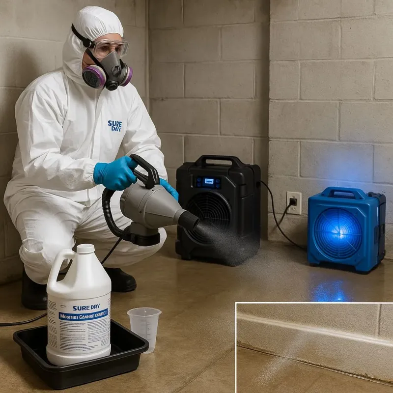 Sanitization and Odor Removal process in North Olmsted, OH
